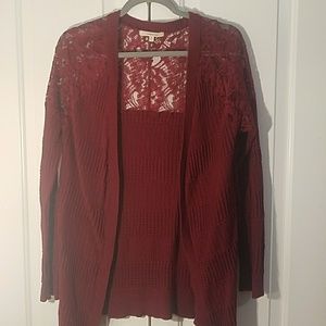 41 Hawthorne sweater with lace M